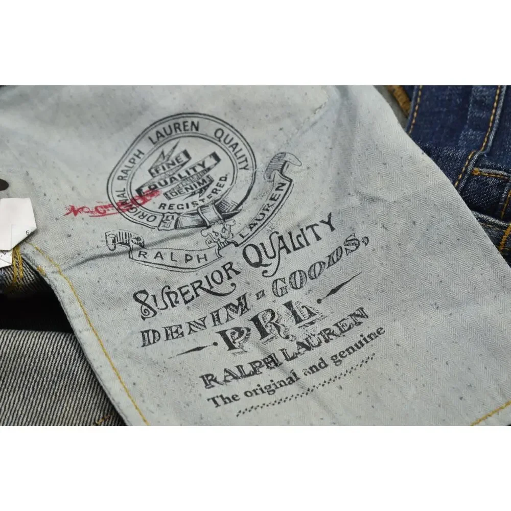 Polo Ralph Lauren York Driggs Men's Jeans 40x30 Dark Wash Blue Denim Made in Mex